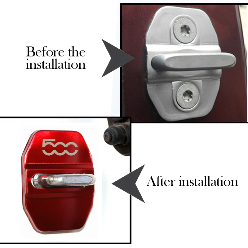 Автомобильный Стайлинг чехлы на дверной замок автомобиля наклейка чехол для Fiat