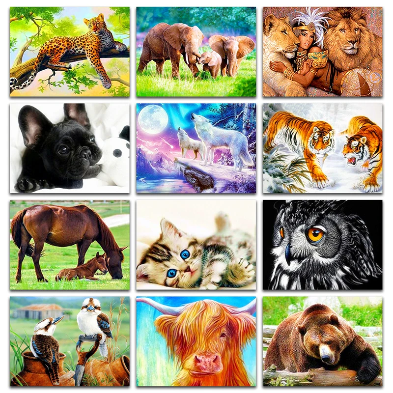 Полностью Алмазная картина вышивка крестиком мозаика животные Сова птица корова