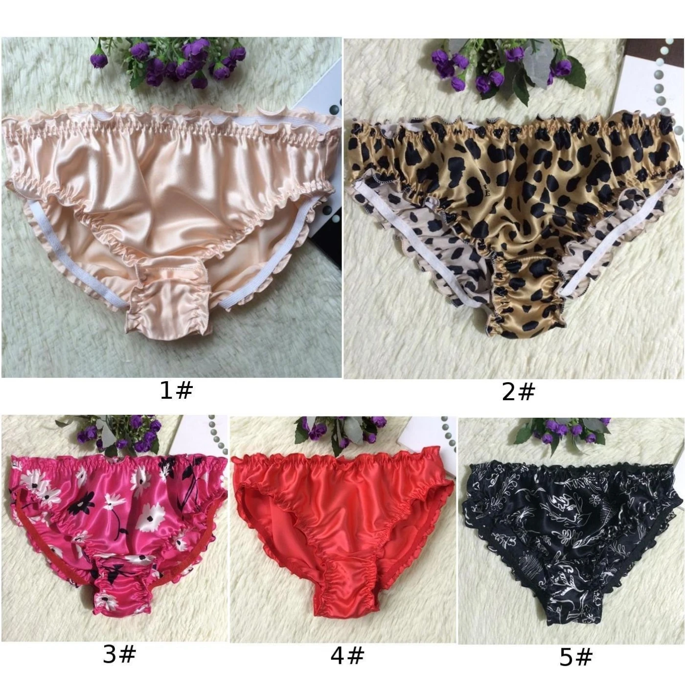 Женское нижнее белье женские трусики шелковые мягкие трусы средняя талия