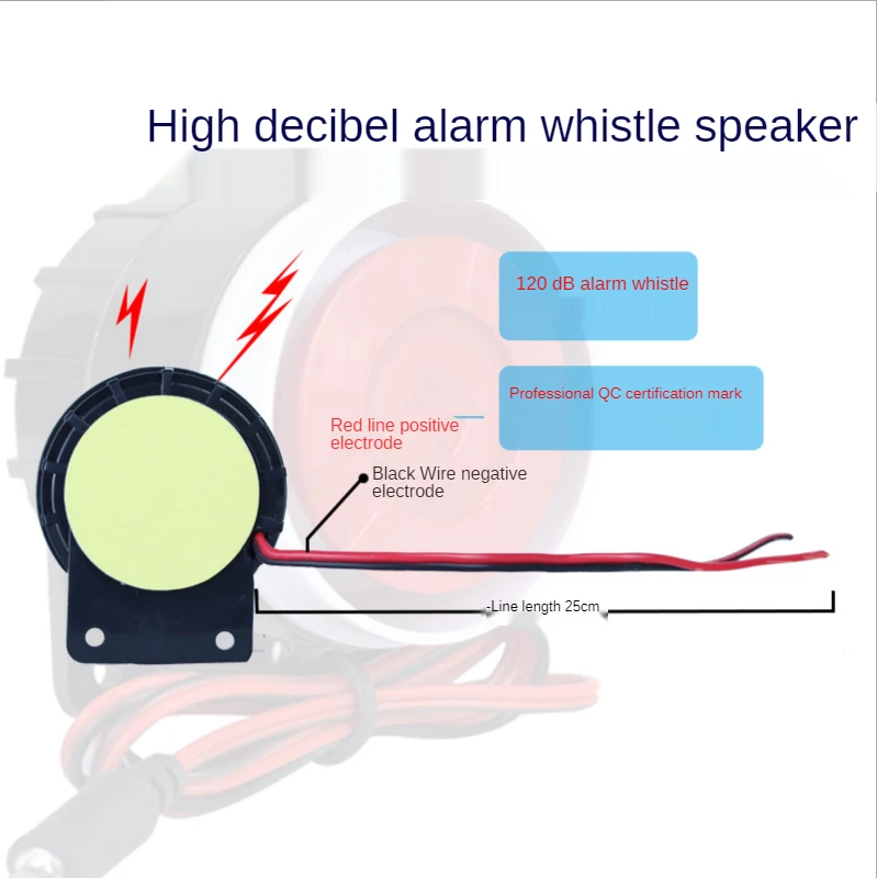 220v Buzzer Alarm Tweeter Anti-theft Piezoelectric Siren Waterproof Speakers Speaker Sound System Home | Безопасность и защита