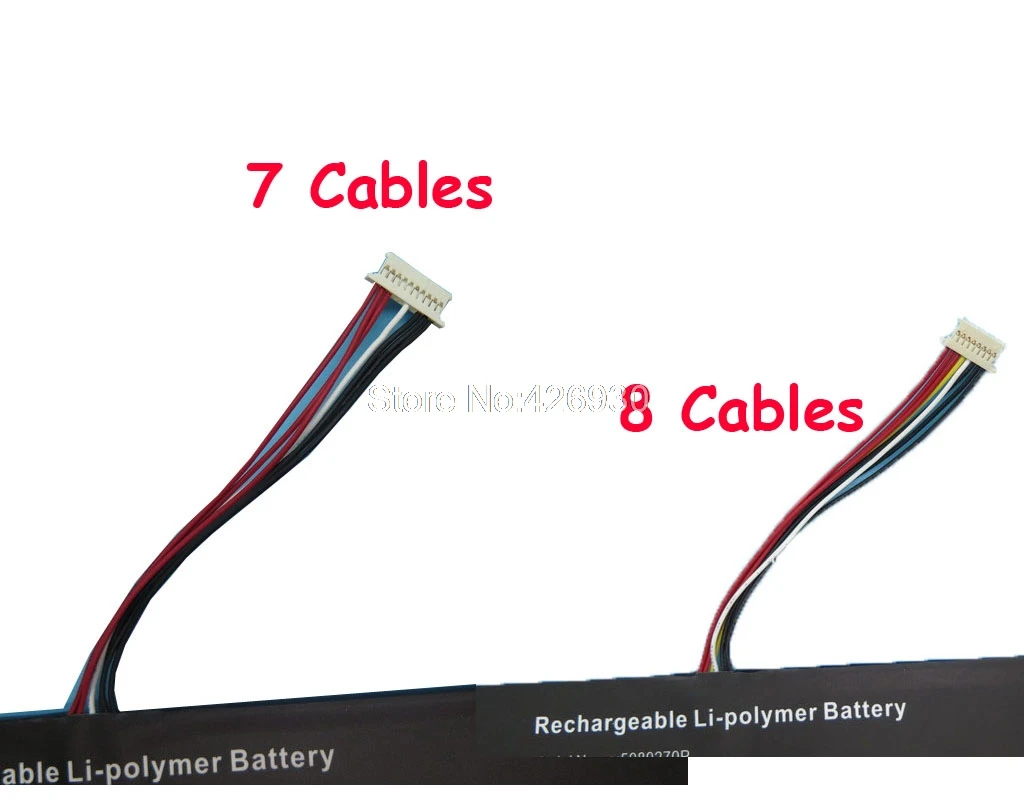 Аккумулятор для перемычки EZBook S4 HW 3487265 5080270P Z140A SC 7 6 V 5000mAh 38Wh 8Pin(8 кабелей) 10Pin(7