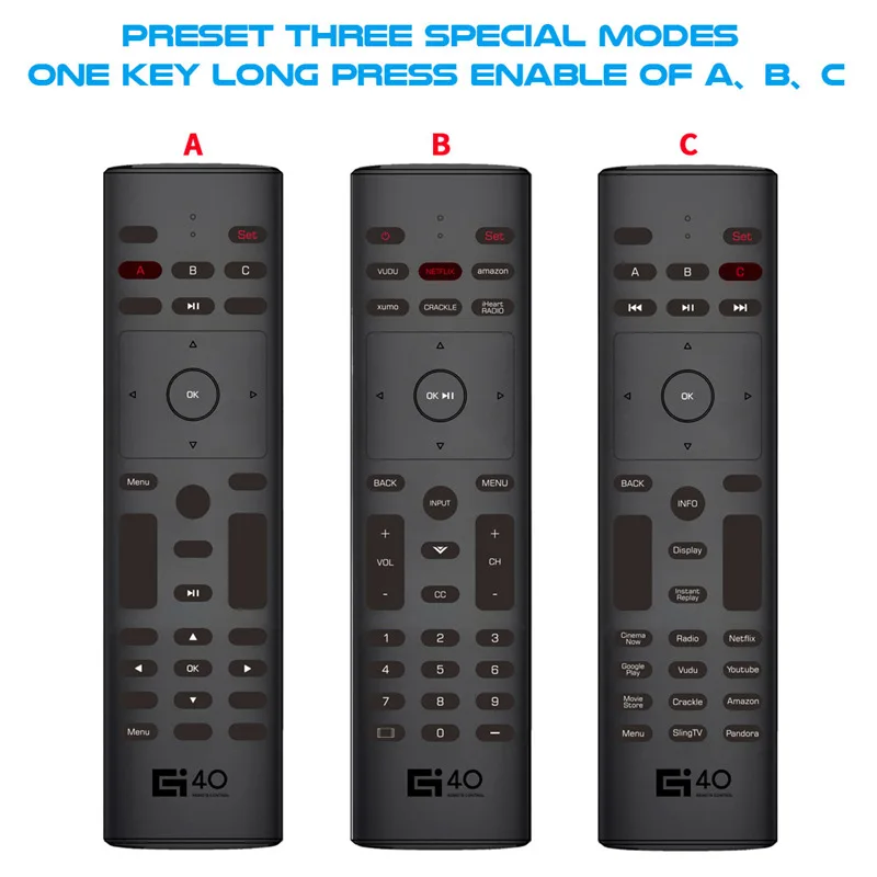 Пульт дистанционного управления G40S air mouse с гироскопом голосовым поиском и