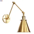 IWHD промышленный декор, ретро светодиодный настенный светильник для спальни, зеркала, лестницы, золотые качели, бра, винтажные настенные светильники