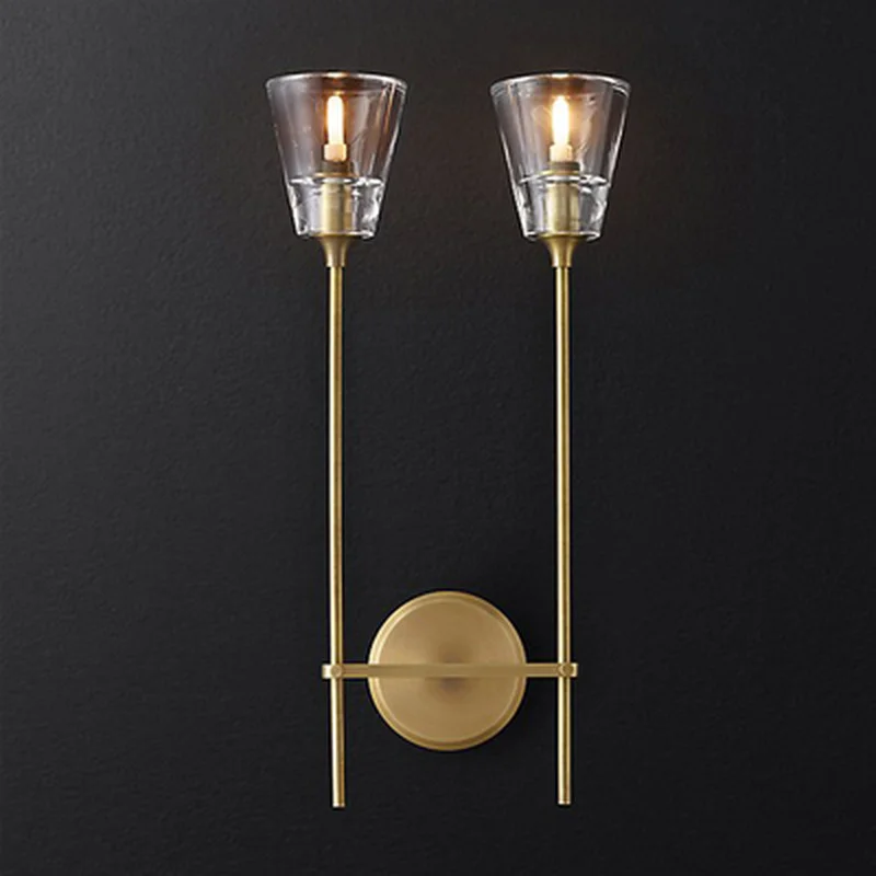 Foyer bedroom bedside corridor wall lamp modern molecule LOFT sconce bean glass ball light LED round | Лампы и освещение