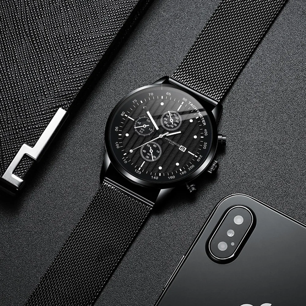 

Fashion Simple Black Blue Gold Luxury Hollow Leather Strap Mechanical Watch Wrist Clock Retro Egarder Ver #YJ