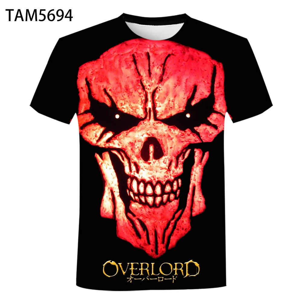 Новинка 2021 футболка Overlord для мужчин и девочек с 3D принтом крутая фантазия