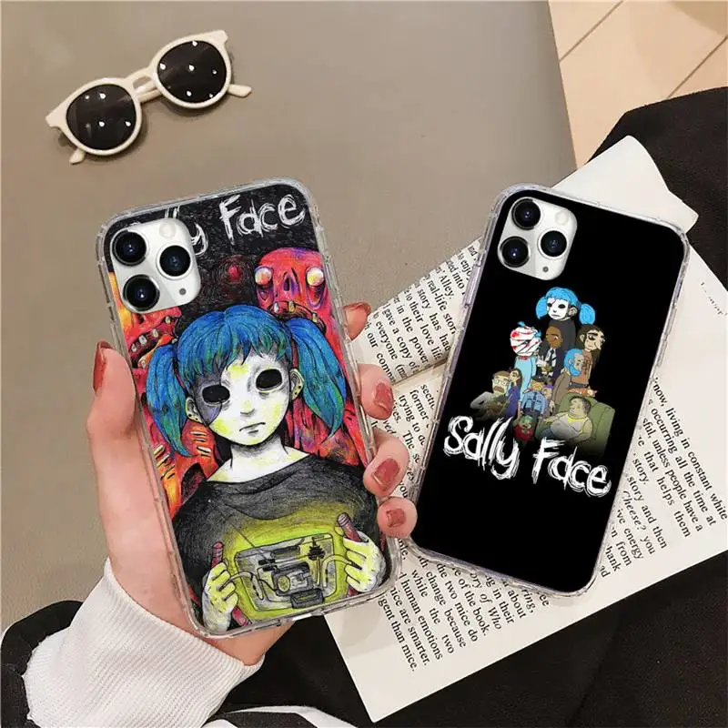 

Sally Face Game Phone Case Transparent soft For iphone 12 11 13 7 8 6 s plus x xs xr pro max mini