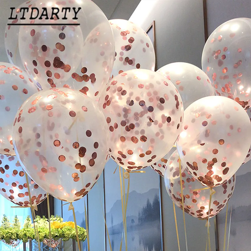 5 шт. 12 дюймов воздушный шар вечерние свадебные украшения золотого серебряного