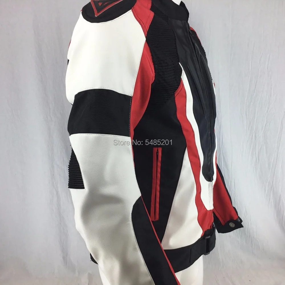 Green White Red Motorcycle Waterproof Oxford Cloth 600D PU Racing Jacket with Hump DA010 | Автомобили и мотоциклы