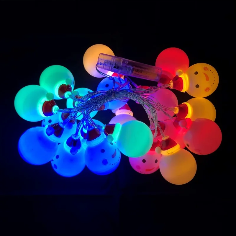 

Children's Room Led Small Night Light Christmas Snowman Light String Christmas Party Decorative Pendant Anime Decor Night Lamp