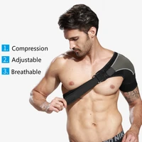 adjustable shoulder support brace strap neoprene leftright shoulder protector belt bandage for injury pain relief sprain sports