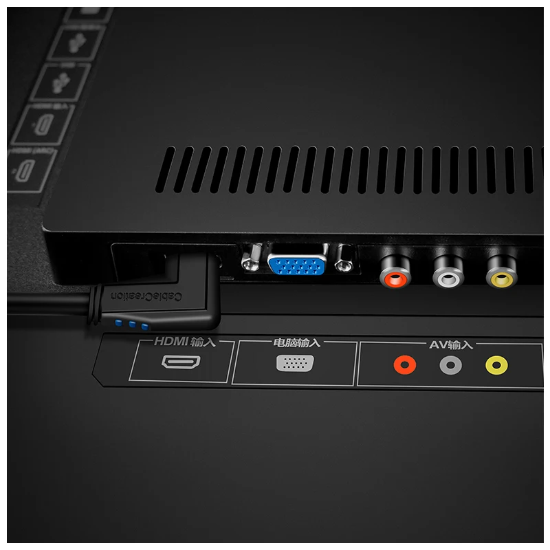 Кабель HDMI левый угол 90 градусов вертикальный 4K 2 0 кабель Поддержка Ultra 3D видео