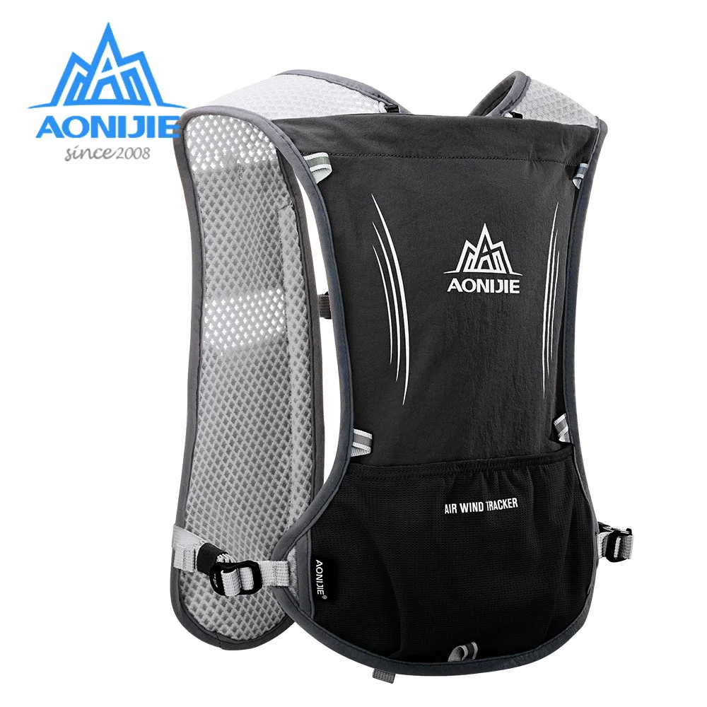 AONIJIE E913S 5L Hydration Backpack Rucksack Bag Vest Harness 1.5L Water Bladder Hiking Camping Running Marathon Race Sports Set
