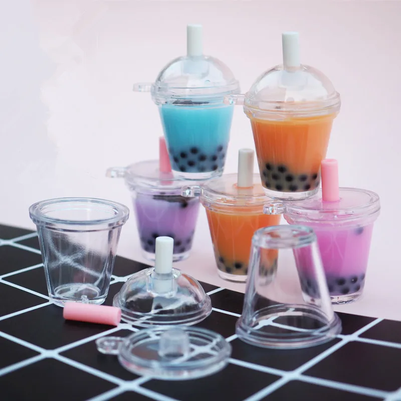 Boba Tea 3D миниатюрный пузырьковый молочный чай Кукольный дом напиток кабошон мини