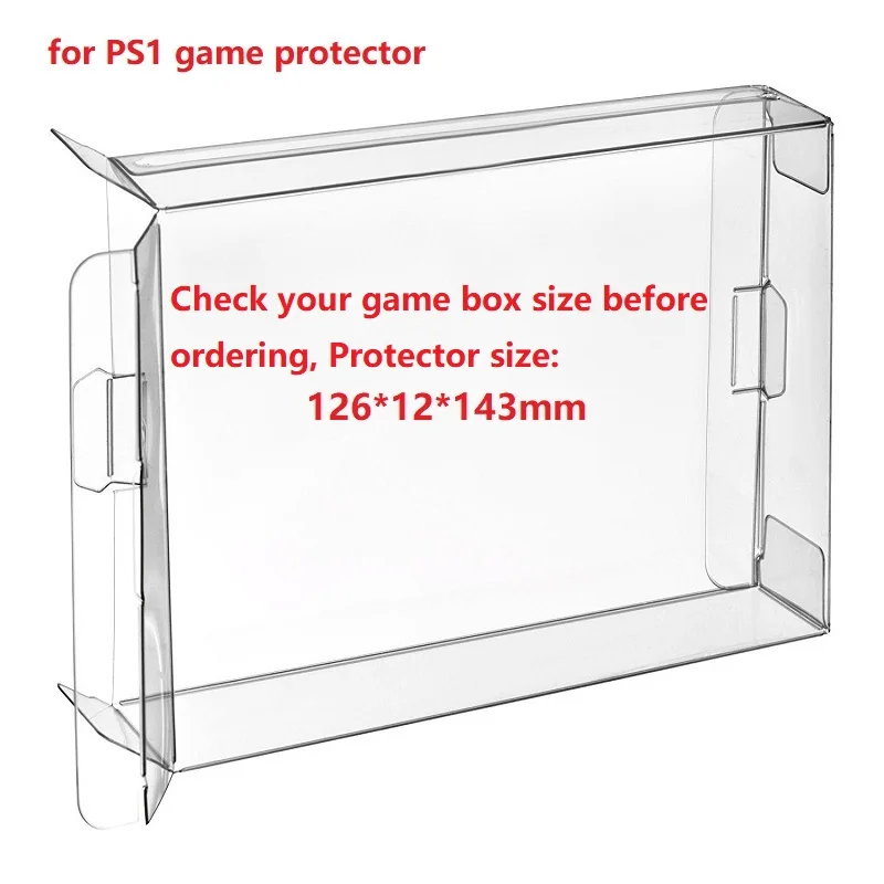 H 10 шт. тележки Clear CIB игровой ящик Чехол протектор рукав для PS1 один CD Playsation 1 один CD PS2 PS3 PS4 psp PS Vita Box
