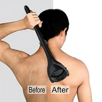 back shaver for men folded razor body groomer trimmer face beard shaving machine ergonomic handle hair removal tool