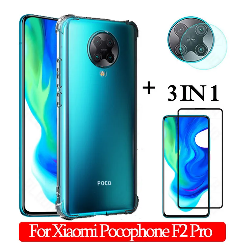 Чехол для xiaomi pocophone F2 pro X3 NFC прозрачная задняя крышка Redmi Note 9 Pro 9A 9C Poco f1 защита