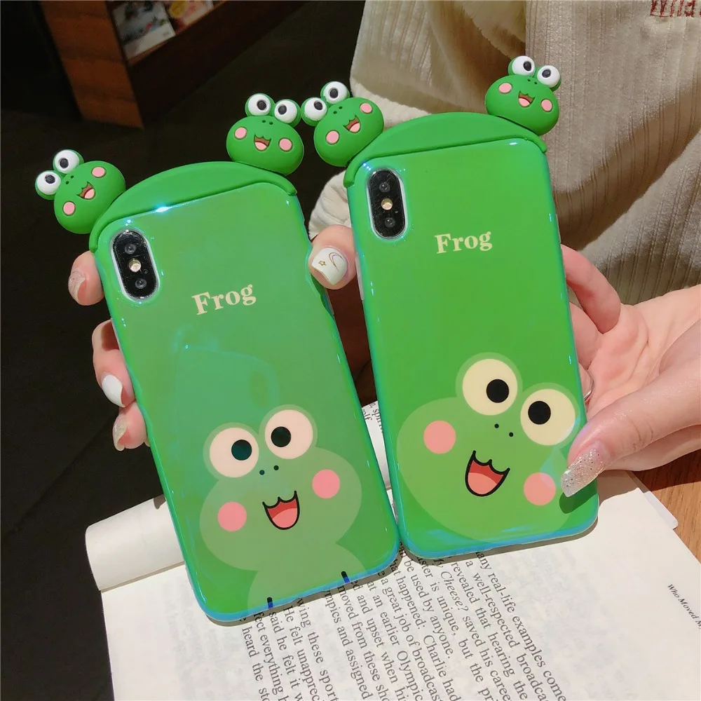 Для iPhone 11 Pro MAX футболка с рисунками из мультфильма «Улица Сезам», жабы, кролика, Розовая пантера синий свет IMD чехол для iPhone Xs XR Xs Max X 6 6s7 8 Plus