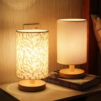 simple modern table lamp bedroom study bedside lamp 5v 220v dimming solid wood creative birthday gift night light decoration