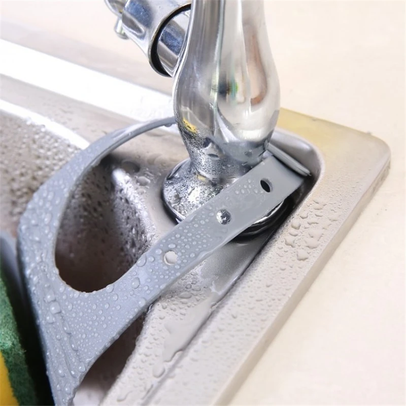 kitchen organizer gadgets sink shelf soap sponge drain rack silicone storage basket bag bathroom holder kitchen accessories tool free global shipping