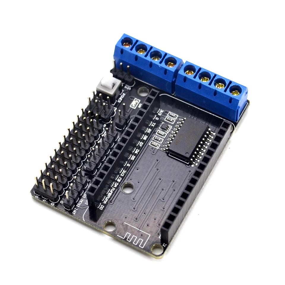 Белый L293D щит для платы двигателя беспроводной Wifi Esp8266 Esp-12E подходит для Node MCU Development Kit NodeMCU Rc игрушка пульт дистанционного управления IoT Smart Car - Цвет: Белый