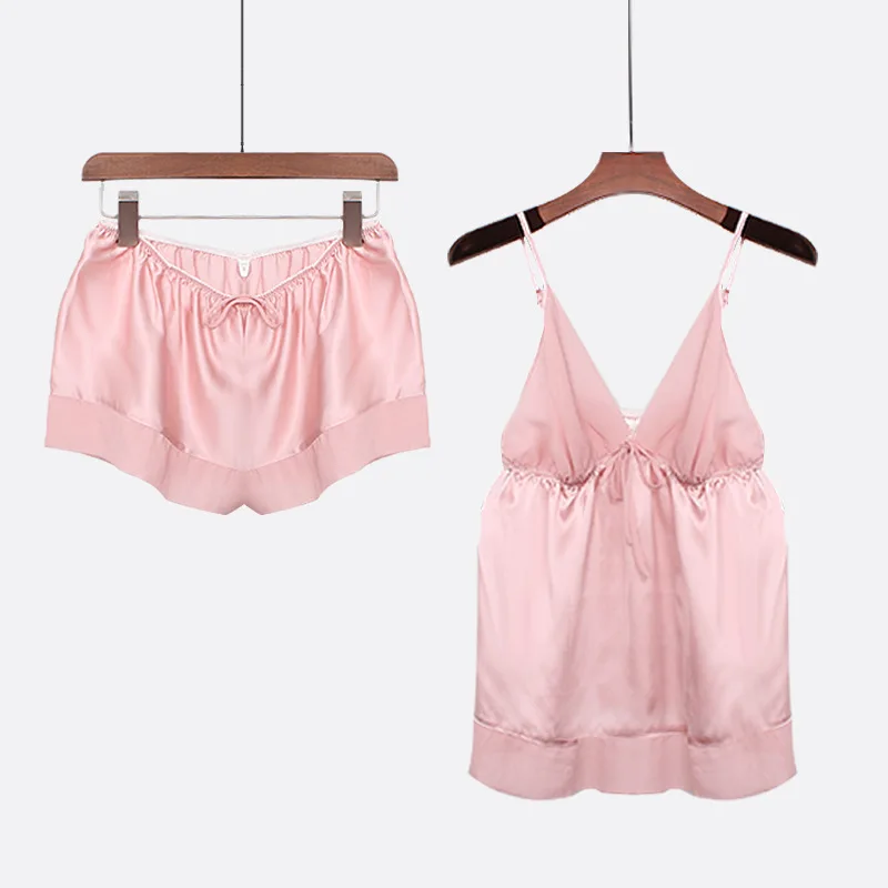 2 шт. черный Пижамный костюм с аппликацией сексуальная пижама для молодых девушек