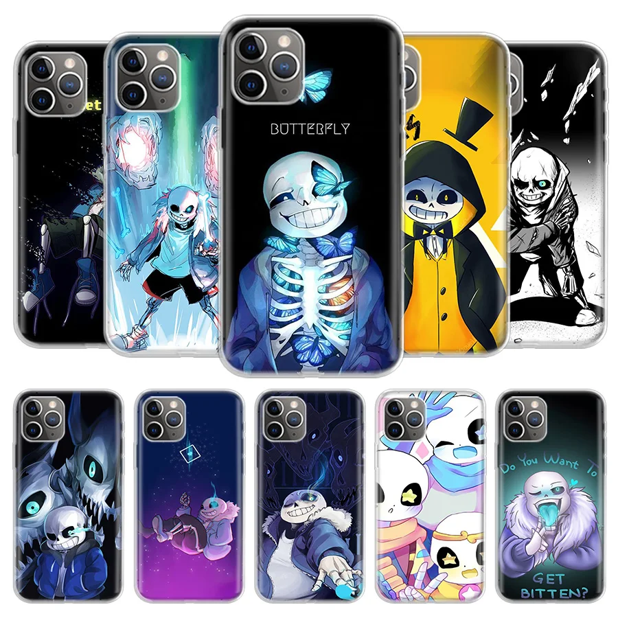 

undertale sans doggo Cover Phone Case For iPhone 13 12 11 Pro 7 6 X 8 6S Plus XS MAX + XR Mini SE 5S Coque Shell Capa Fundas