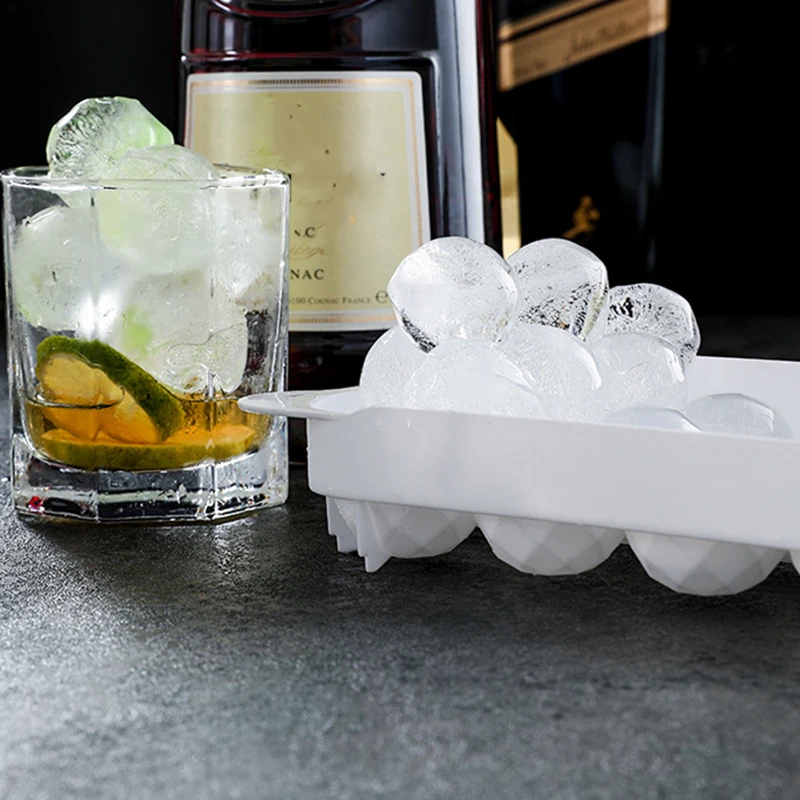 

Spherical Ice Mold With Lid Reusable Safe Multifunctional Easy To Release Pp Tray Kitchen Accessories Whiskey Cocktail Cocina