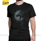Мужская футболка с викингом Ragnarok, простая футболка с коротким рукавом и вырезом лодочкой из 100% хлопка размера плюс с викингом Луны, Valhalla