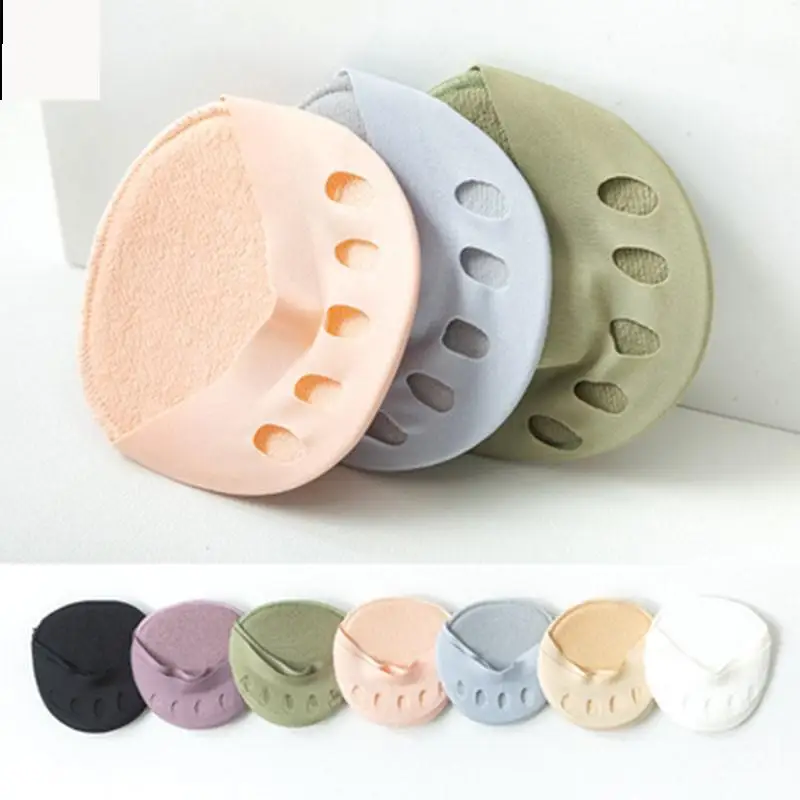 

1 Pair Five Toes Forefoot Pads for Women High Heels Half Insoles Invisible Foot Pain Care Absorbs Shock Socks Toe Pad Inserts