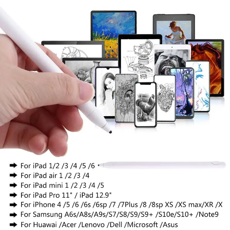 Стилус с тонким наконечником активный стилус защитой от ладони без царапин для