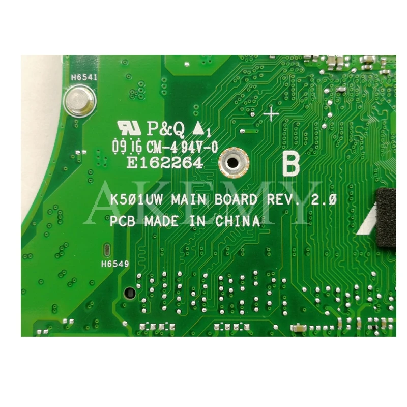 Материнская плата K501UW для ноутбука Asus K501UXM K501UQ K501U оригинальная материнская DDR4 4