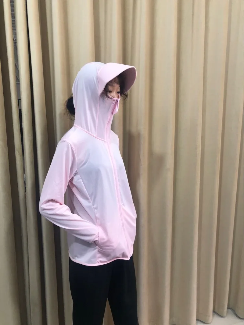

2020 Womens Sun-Proof Clothing Mesh Hooded Cardigan Sun-Proof Clothing Women's Quick-Drying Breathable Windproof Jacket