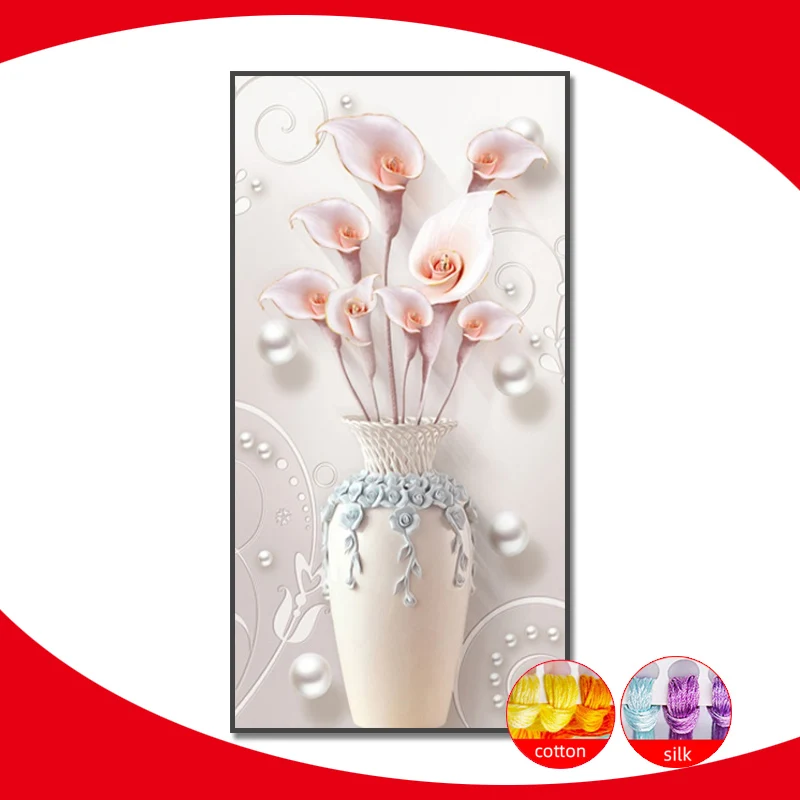 Вышивка крестиком Zozack наборы для самостоятельной вышивки узоры каллы лилии