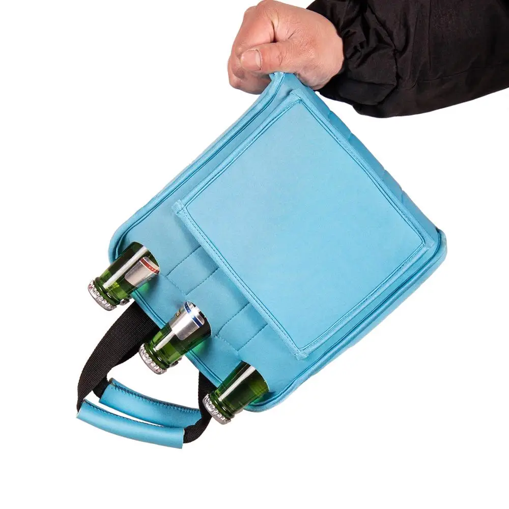 Неопреновая сумка для пикника ланча используйте изолированный пакет с шестью