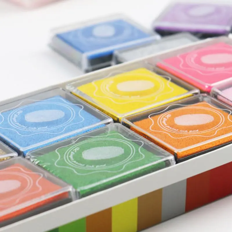 

20 Colors Ink Pad DIY Scrapbooking Album Finger Painting Inkpad Stamps Sealing