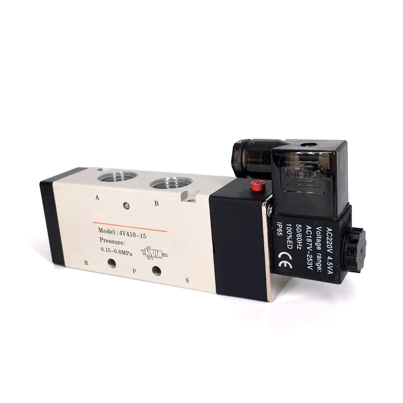 Пневматический электромагнитный клапан Электрический 4v410 15 контроль воздуха