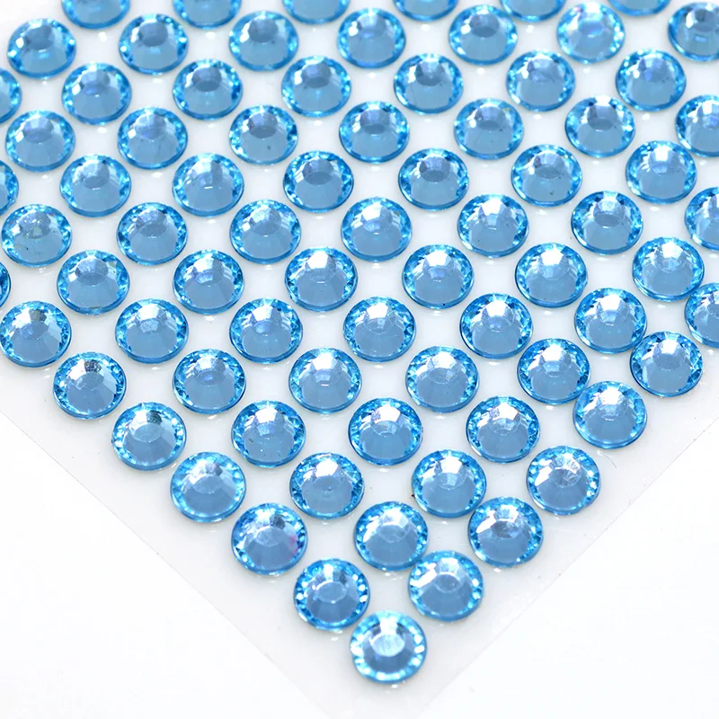6mm 100pcs/sheet 10 Sheets/lot Self Adhesive Diamante Stick On Rhinestone Gems DIY Sticker | Дом и сад