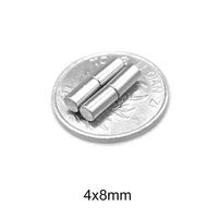 2050100200300500pcs 4x8 mini small round neodymium magnets n35 4x8mm permanent ndfeb strong powerful magnets disc 48 mm