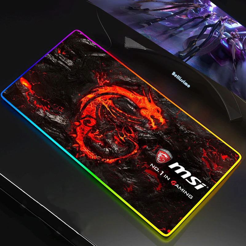 rgb светодиодный коврик для мы