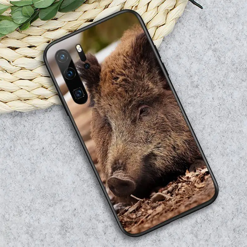 

Wild Boar horror animal Phone Case For Huawei honor Mate P 10 20 30 40 i 9 8 pro x Lite smart 2019 nova 5t