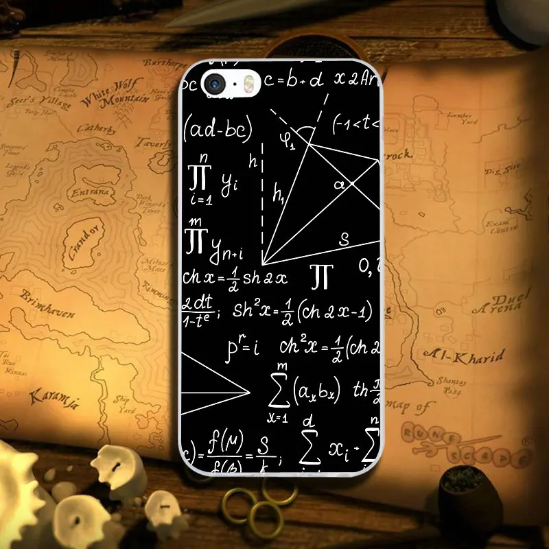 Image 9 Математические формулы Типографика Coque для iPhone 7 8 PLUS 6S X XR XS Max 5 6 5s SE 6PLUS Силиконовый Мягкий Прозрачный Силикон ТПУ чехлы для телефонов - Цвет: Image 9