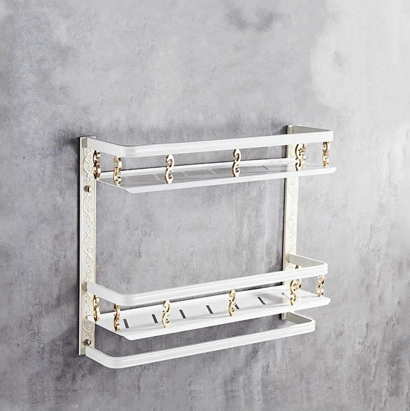 Европейские классические полки космическая алюминиевая стойка настенная полка
