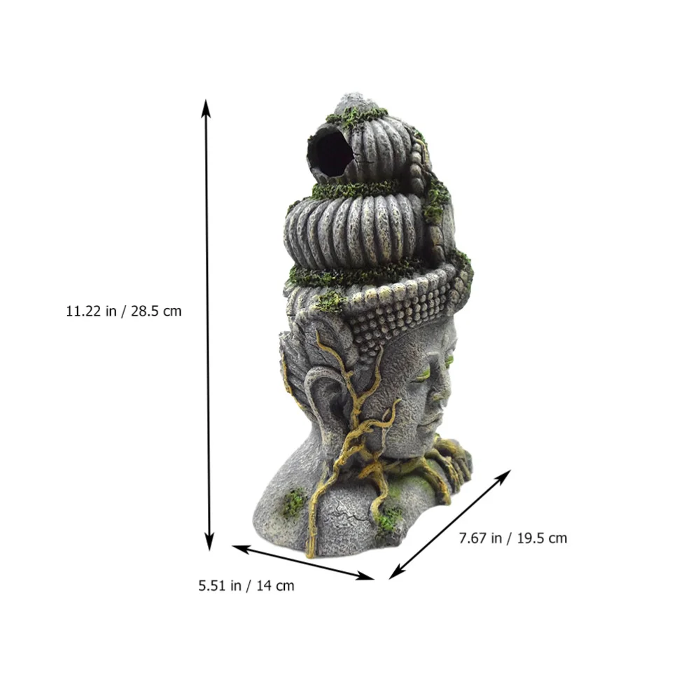 

Statue Decoration Aquarium Fish Tank Hiding Cave Landscape Ornament
