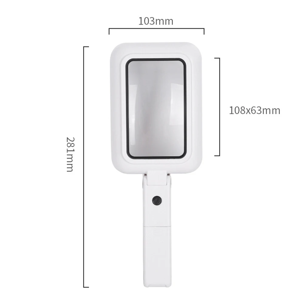 

3X Foldable Magnifier LED Illumination Desktop Lamp USB/Batteries Power Magnifying Glass for Reading Writing