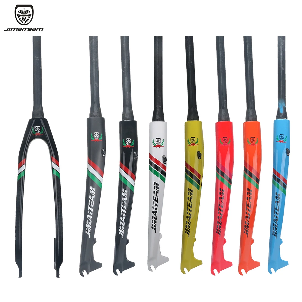 Велосипедная передняя вилка JIMAITEAM для горных и шоссейных велосипедов из углеродного волокна.