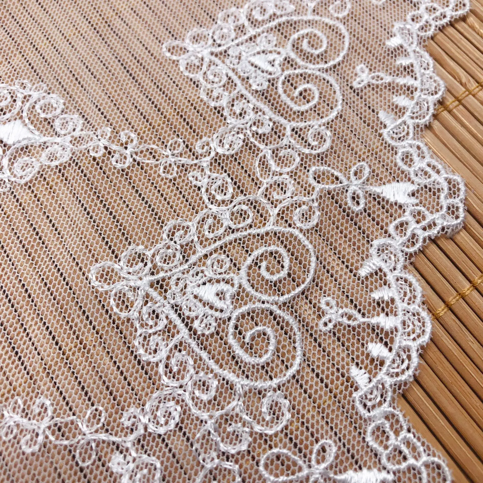 Свадебная фата шириной 14 см аксессуары пошива одежды ткань кружево лента-сетка