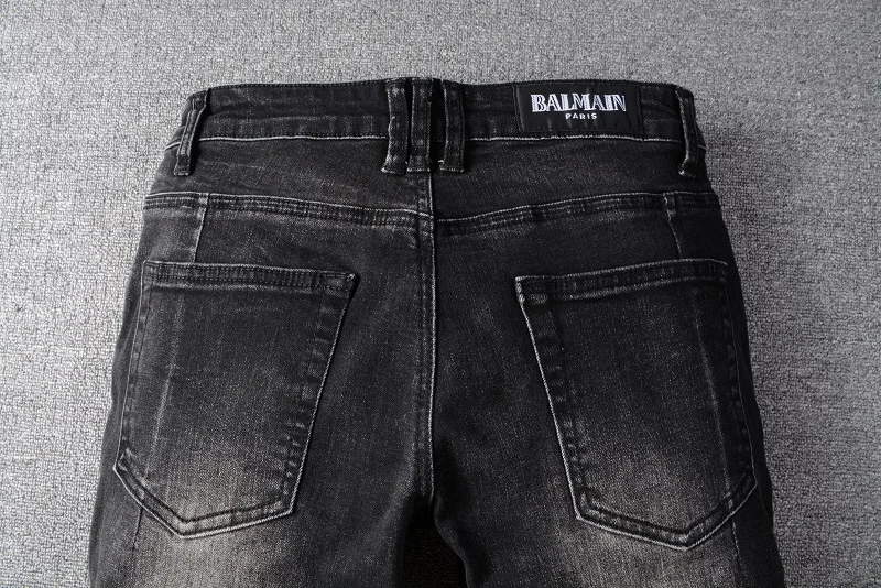 

2021 New Designer BALMAIN Denim Jeans Holes Trousers Pants Biker Jeans HOMME Ripped Jeans COOLGUY Jeans Men Pants 1089