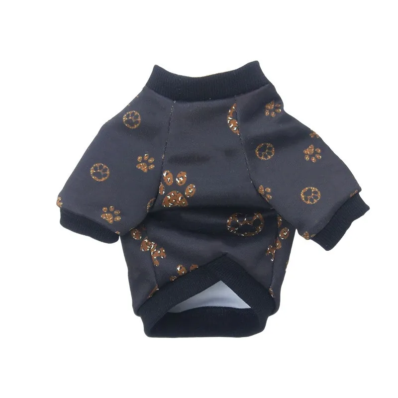 

Kawaii Dog Clothes for Small Medium Dogs Paws Print Dog Hoodie French Bulldog Coat Autumn Designer Dog Costumes A178
