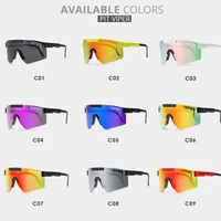 pit viper big frame sports windproof cycling glasses fashionable and colorful personalized polarized sunglasses new box uv400
